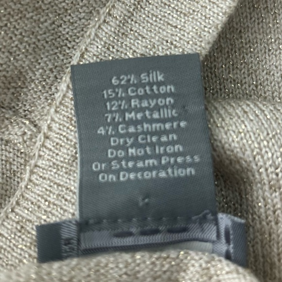 Ann Taylor Silk/Cotton jewel button cropped cardigan sweater S - Picture 7 of 9